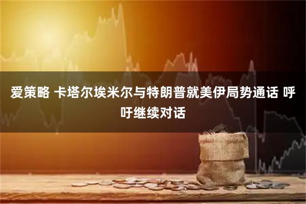 爱策略 卡塔尔埃米尔与特朗普就美伊局势通话 呼吁继续对话
